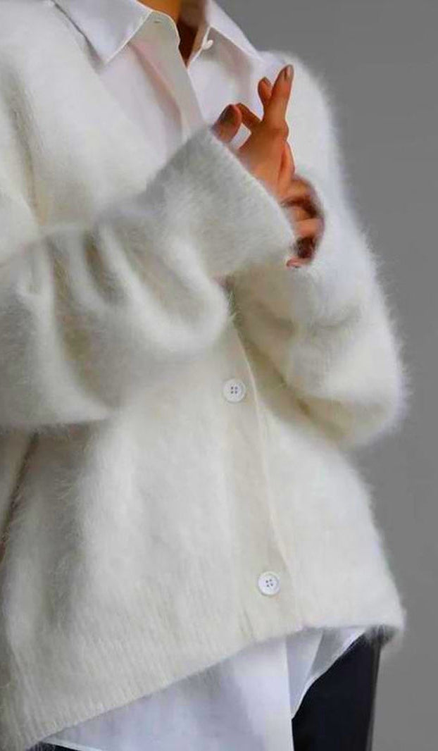 Ultra-Fuzzy Open-Front Sweater