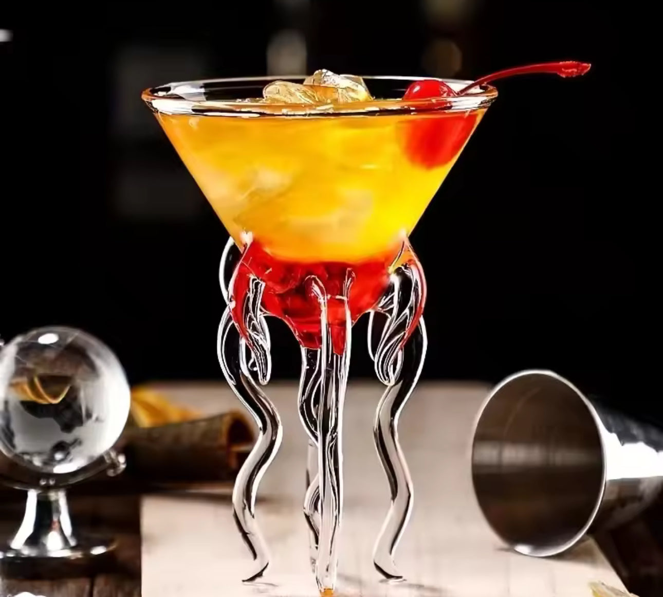Octopus Cocktail Glass – Creative Jellyfish Martini Cup