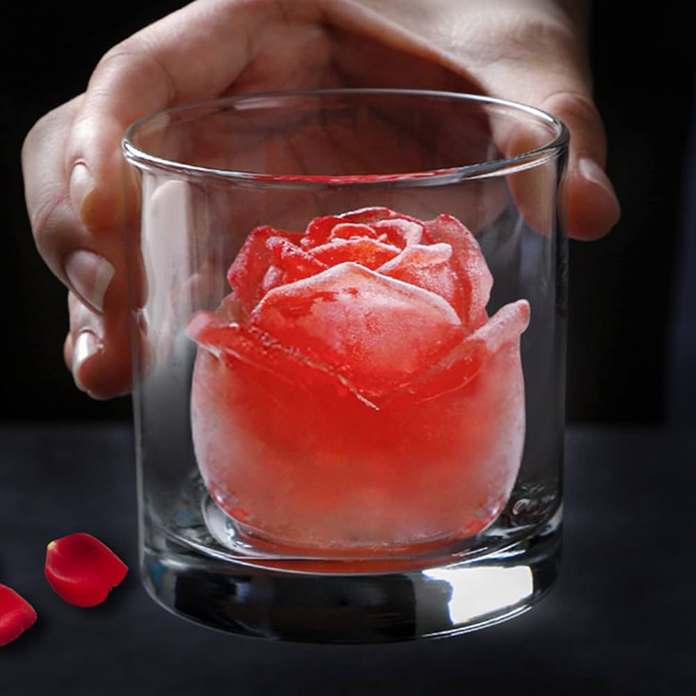 Rose Ice Cube Mold – Giant 2.5” Silicone Mold