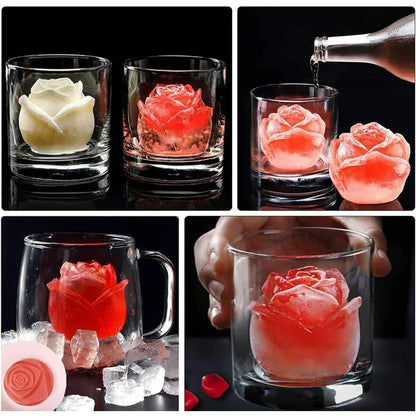 Rose Ice Cube Mold – Giant 2.5” Silicone Mold